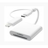 Kompakt SD/microSD-kortlæser med Lightning og USB-C